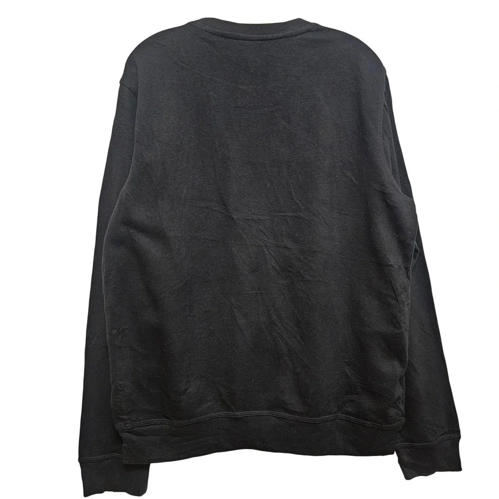 Nike Kings Ridge Basketball Crewneck Sweatshirt Black Mens Large Swoosh‎ Graphic